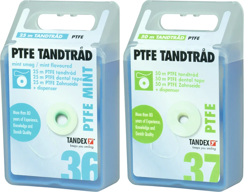 TANDEX FLOSI Tape - PTFE  Spenderbox  25 m Mint