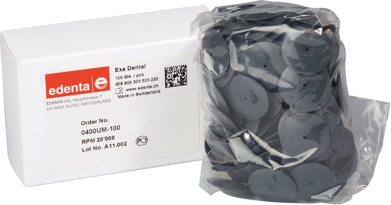 Exa Dental  Packung  100 Stück unmontiert, schwarz grob, Figur 303, 3 mm, ISO 220