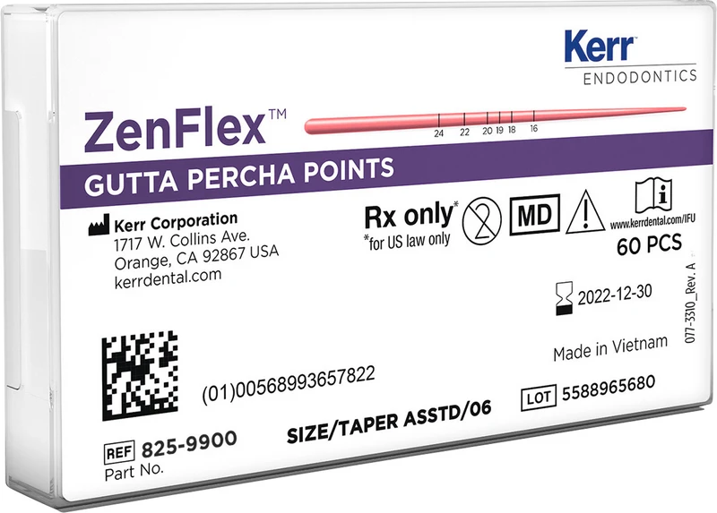 ZenFlex Gutta Percha Spitzen   Packung  60 Stück sortiert Taper.06