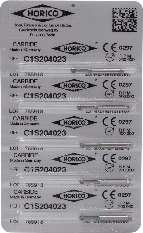 HM-Bohrer C1S  Packung  5 Stück RA, Figur 001, ISO 023