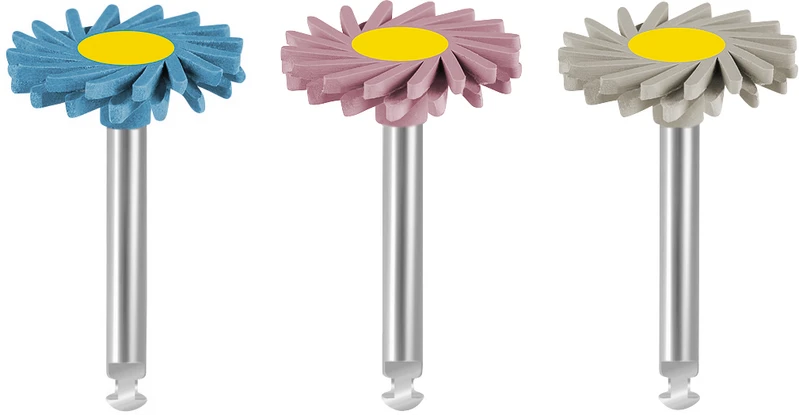 EVE DIAPOL® TWIST  Set  6 Stück (2 x blau grob, 2 x rosa mittel, 2 x grau fein), Figur Twist, 14 x 1,6 mm, RA