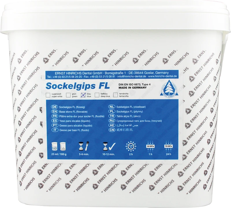 Sockelgips FL  Eimer  10 kg blau