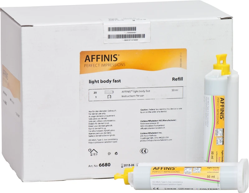 AFFINIS® System 50  Nachfüllpackung  20 x 50 ml Doppelkartusche fast light body