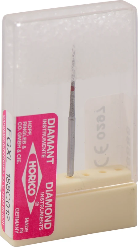 Diamantschleifer 188  Stück  rot fein, FG XL, Figur 188, ISO 012