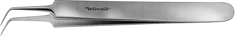 Mikro-Präparierpinzette  Stück  105 mm, gewinkelt, sehr fein