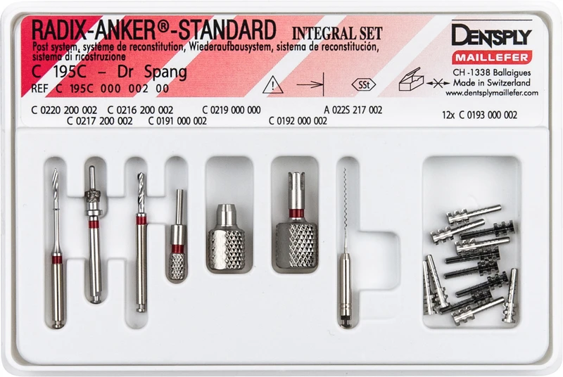 RADIX-ANKER-STANDARD  Set  Edelstahl Gr. 2