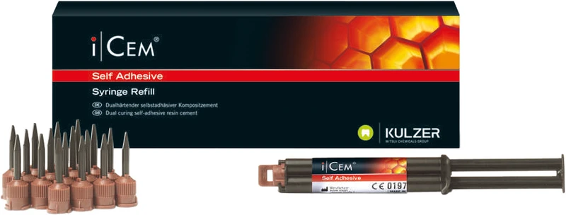 iCEM® Self Adhesive  Nachfüllpackung  5 ml Automix Spritze, 15 Mischkanülen, 1 Arbeitskarte