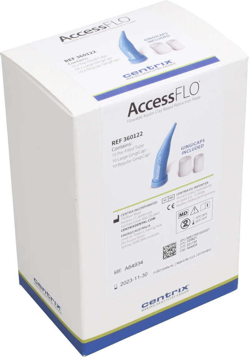 Access® FLO  Packung  15 Röhrchen, 30 Abgabespritzen, 10 große Caps, 10 normale Caps