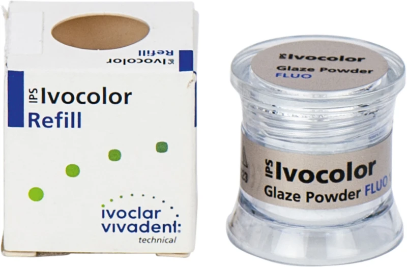 IPS Ivocolor Glaze Powder  Dose  1,8 g Glaze Powder FLUO