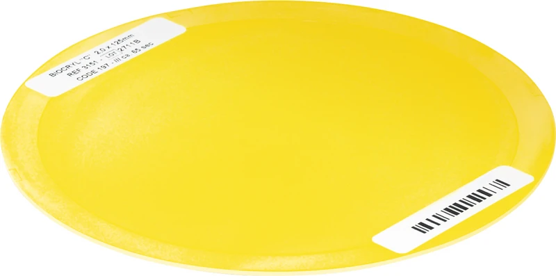 BIOCRYL® C  Packung  10 Stück gelb, Ø 125 mm, Stärke 2 mm