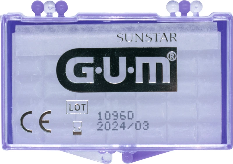 GUM® ORTHO Wachs   Praxisbox  24 Stück im Etui geschmacksneutral