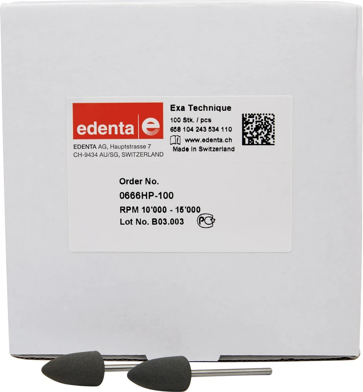 Exa Technique  Packung  100 Stück grau mittel, HP, Figur 243, 19,5 mm, ISO 110