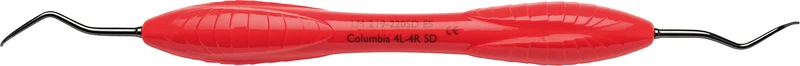 LM Sharp Diamond Kürette nach Columbia  Stück  Figur 4L\4R, rot, LM-ErgoSense®-Griff