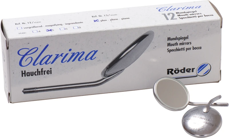 Mundspiegel Clarima  Packung  12 Stück klar, plan 5