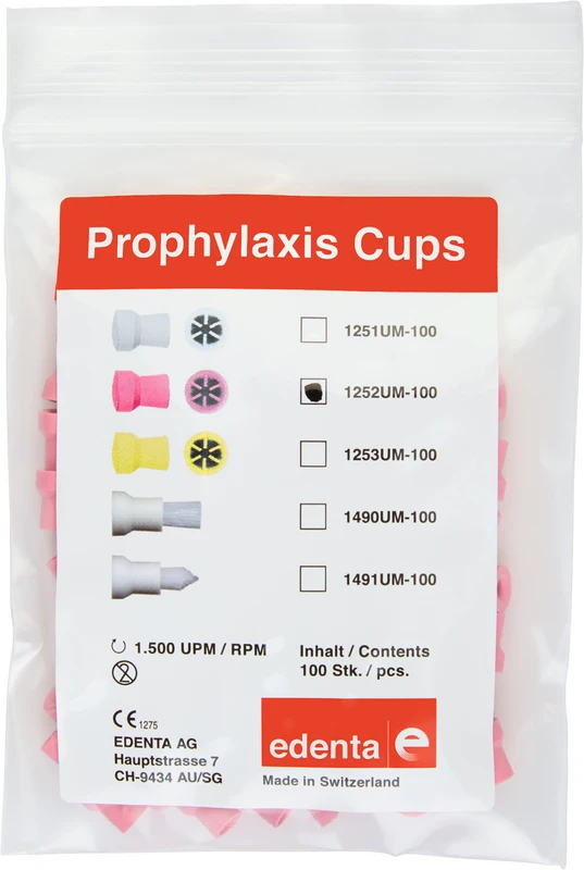 Snap-On Cups  Packung  100 Stück rosa ISO 060, unmontiert