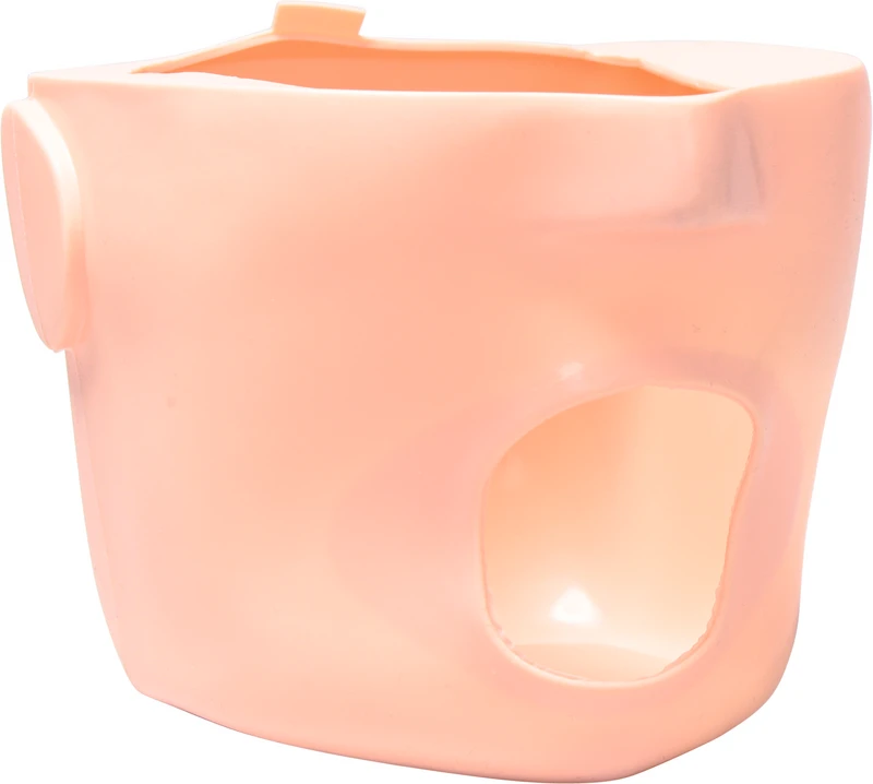 Gesichtsmasken  Stück  mit Ablauf, mittlere Mundöffnung, 54 x 56 mm