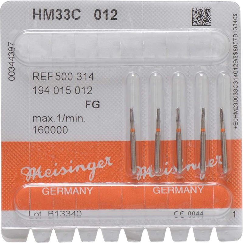Kronentrenner HM 33C  Packung  5 Stück Querhiebverz., orange, FG, Figur 194, 4,1 mm, ISO 012