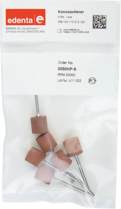 Konuspolierer  Packung  6 Stück braun, HP, Figur 113, 12 mm, ISO 120