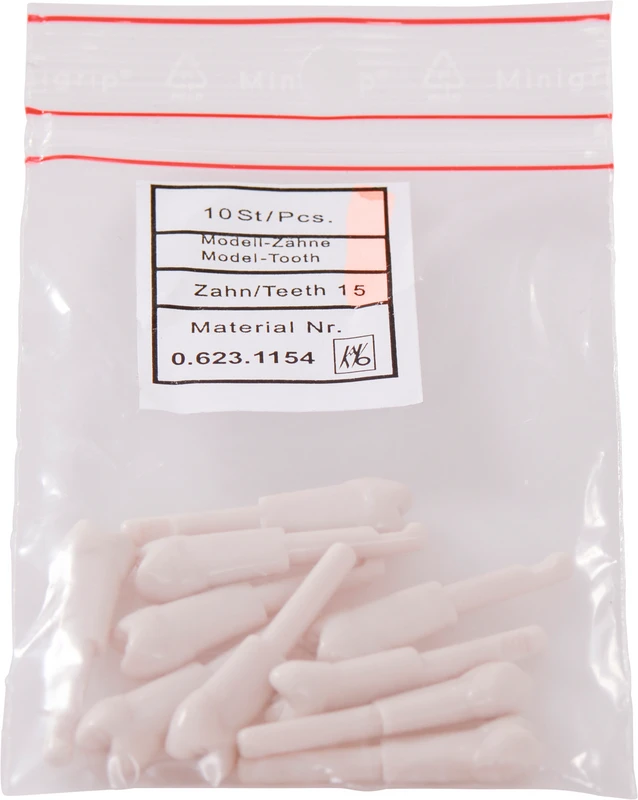 Schnappzahn Modell Prämolar  Packung  10 Stück Nr. 15