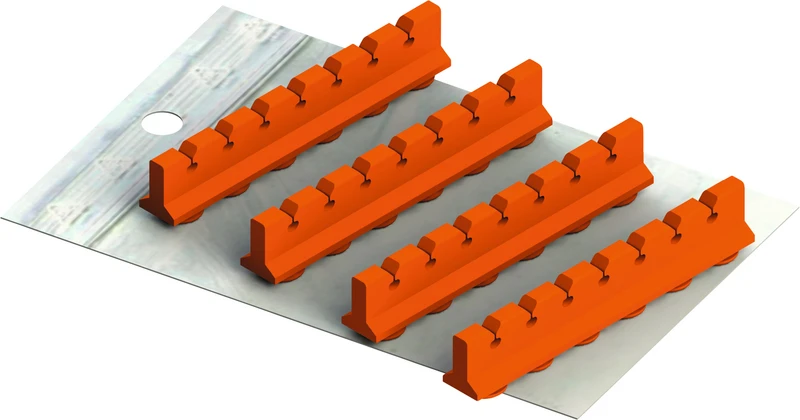 Galaxy Silicone Refill  Set  Silikoneinsätze für Kassette 18 x 10, orange