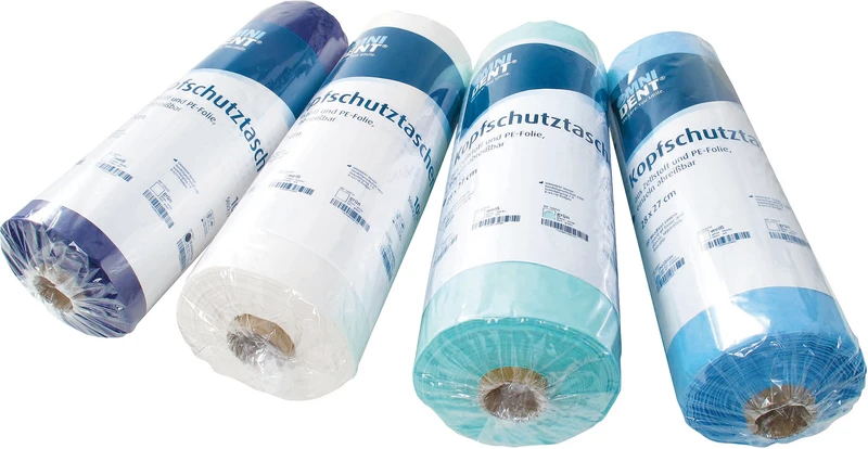 Kopfschutztaschen  Rolle  100 Stück weiß, 28 x 27 cm