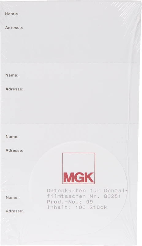 Datenkarten  Packung  100 Stück für 80251
