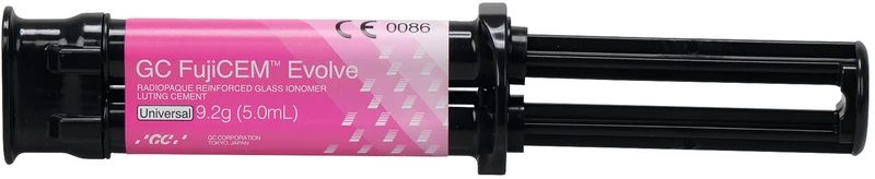 GC FujiCEM Evolve  Single Pack  9,2 g\ 5 ml Spritze, 15 Mixing Tips Regular