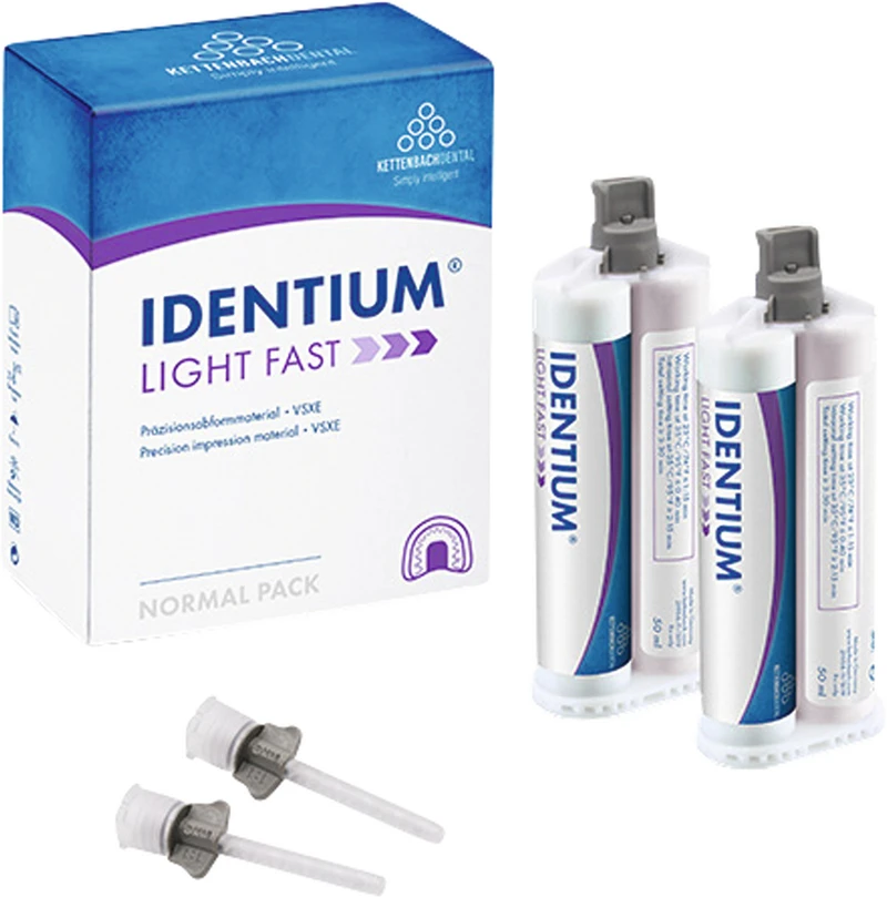 Identium® Light  Packung  2 x 50 ml Doppelkartusche Light Fast, 8 Mischkanülen