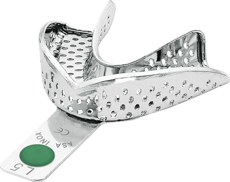 PERMA-LOCK Abformlöffel  Stück  UK L, perforiert, grün, 2804-L5