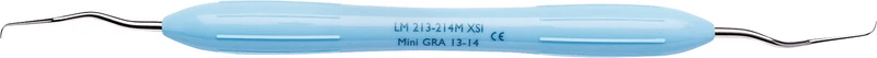 LM DuraGradeMAX Mini Gracey  Stück  Figur 13\14, distal, Präm.\Molaren, hellblau, LM-ErgoMax Griff