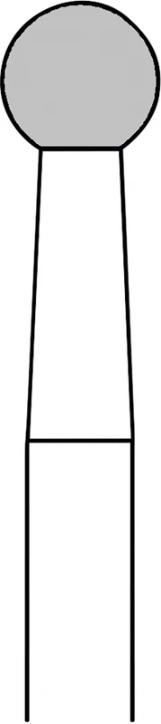 Chirurgie Knochenfräser HM 141A   Packung  2 Stück A-Verzahnung, HST, Figur 001, Ausf. 298, 10 Schneiden, ISO 035