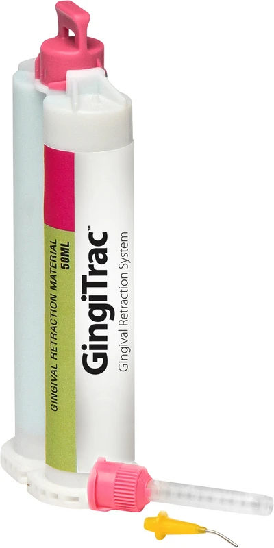 GingiTrac   Nachfüllkit  2 GingiTrac Kartuschen, 10 Mischdüsen, 10 Abgabespritzen