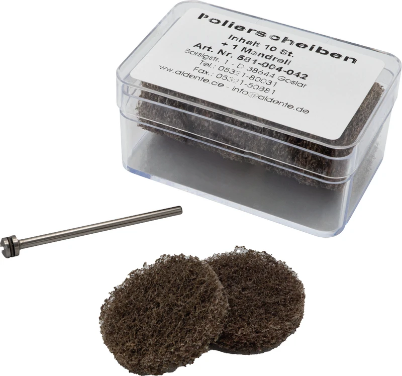 Polierscheiben  Set  10 Stück, 1 Mandrell