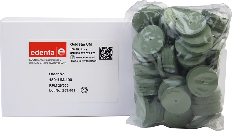 Goldstar  Packung  100 Stück unmontiert, grün, Figur 372, 3 mm, ISO 220