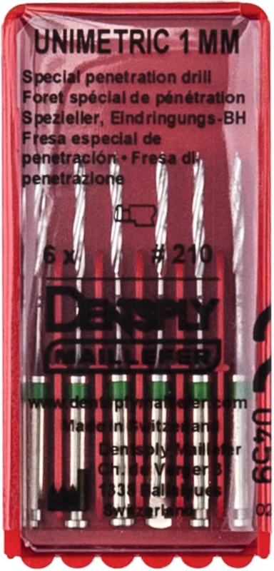 UNIMETRIC Eindringungsbohrer  Packung  6 Stück, grün, Gr. 210