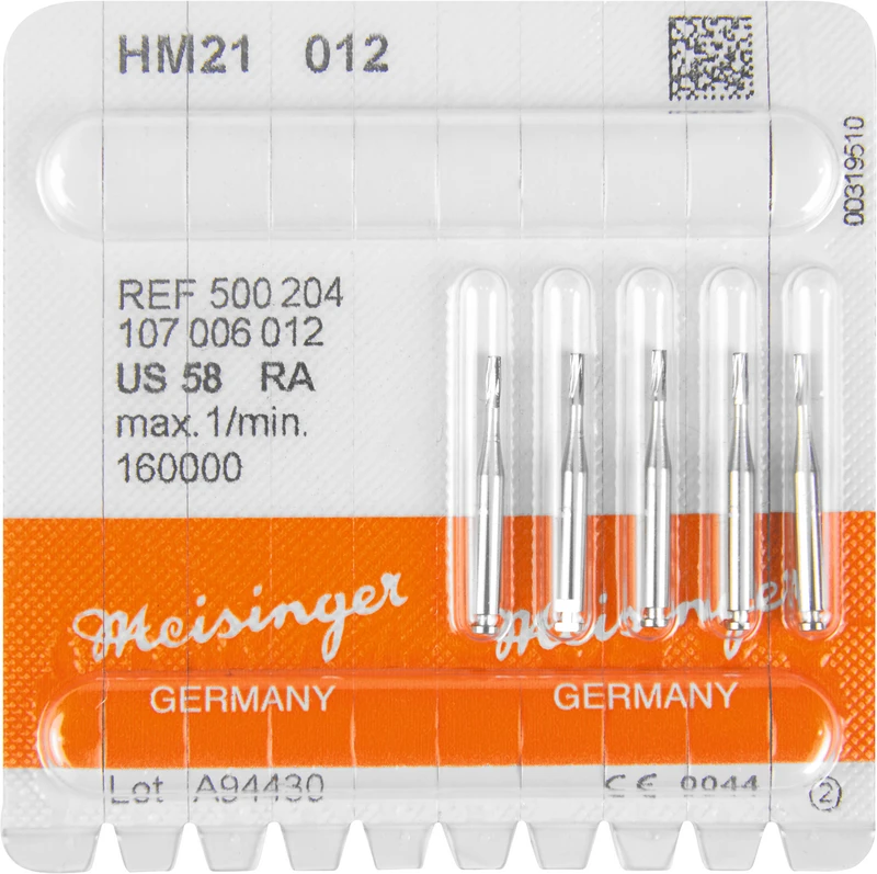 HM-Bohrer 21  Packung  5 Stück RA, Figur 107, 4,1 mm, ISO 012