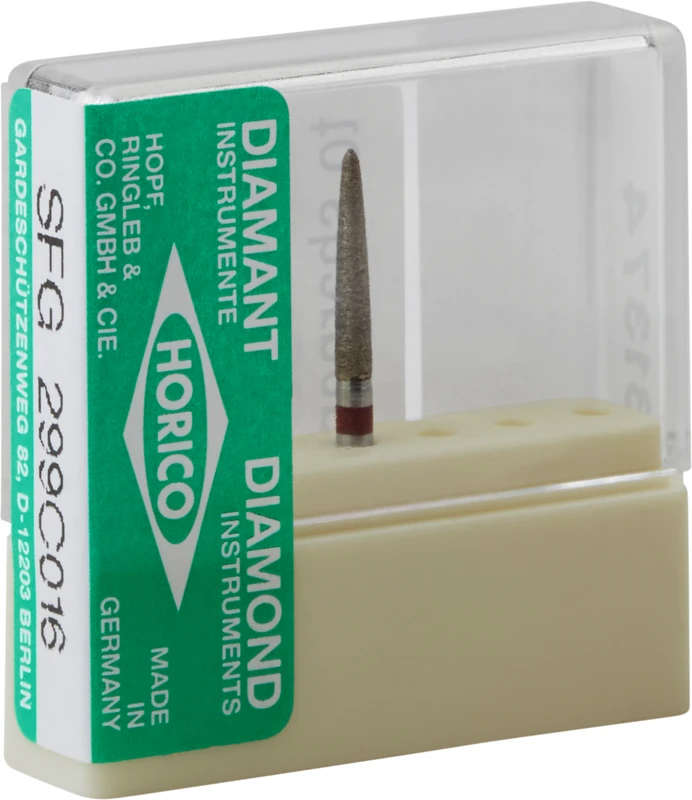 Sinterdiamantschleifer 299  Stück  SFG, rot fein, FG, Figur 299 C, 10 mm, ISO 016