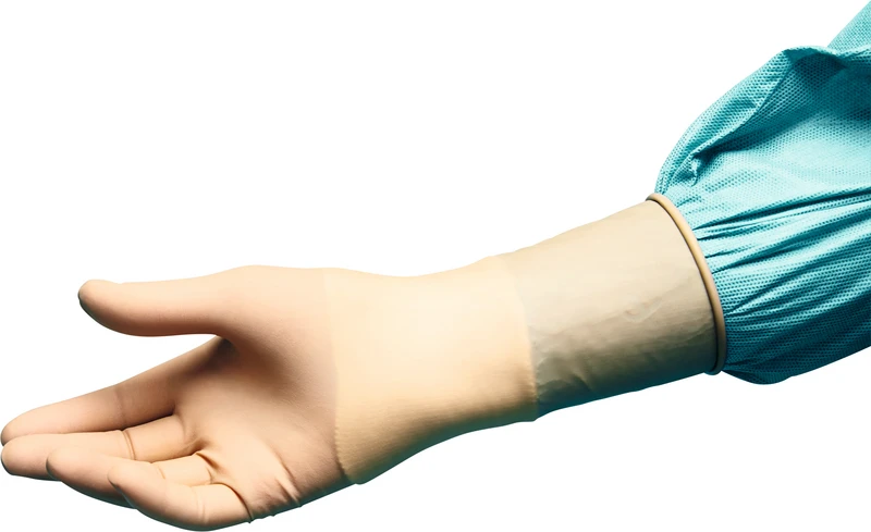 Peha®-micron latex  Packung  50 Paar puderfrei, braun, Größe 6