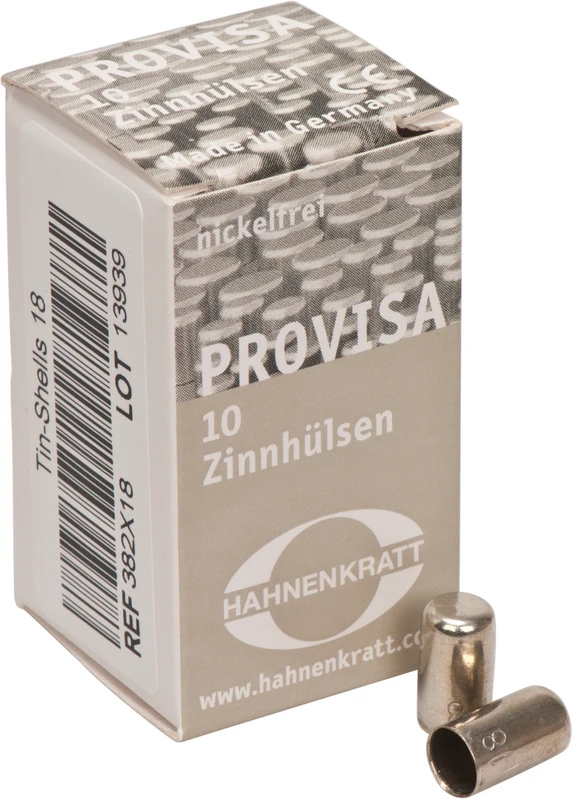 PROVISA Schutzhülsen Zinn  Packung  10 Stück 18