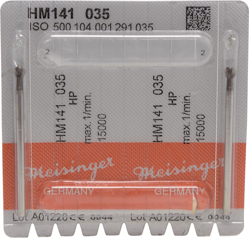 Chirurgie Fräser HM 141  Packung  2 Stück HP, Figur 001, ISO 035