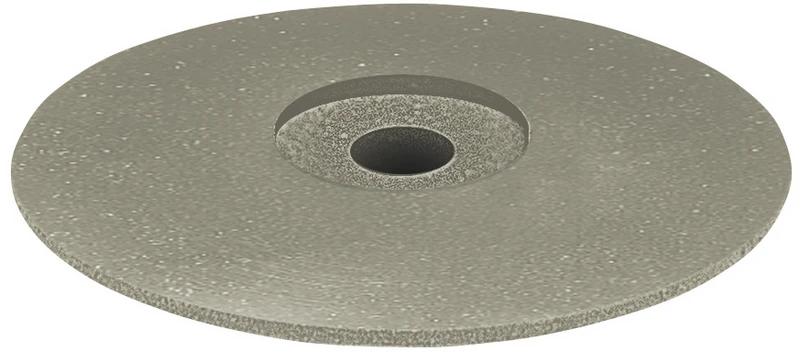 EVE DIAPOL®  Stück  unmontiert, grau fein, Figur Linse, 15 x 2,5 mm