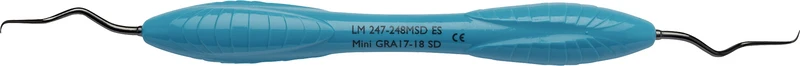 LM Sharp Diamond Mini Gracey  Stück  Figur 17\18, Molaren, blau, LM-ErgoSense®-Griff