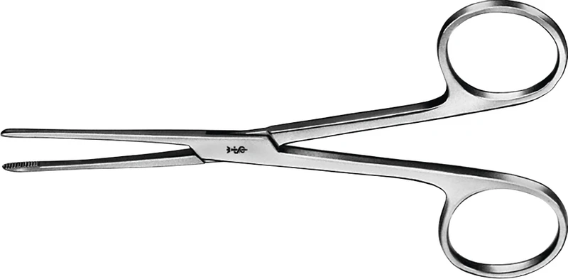 Korn- und Tupferzangen nach Lister  Stück  BF004R, 130 mm, gerade, ohne Sperre