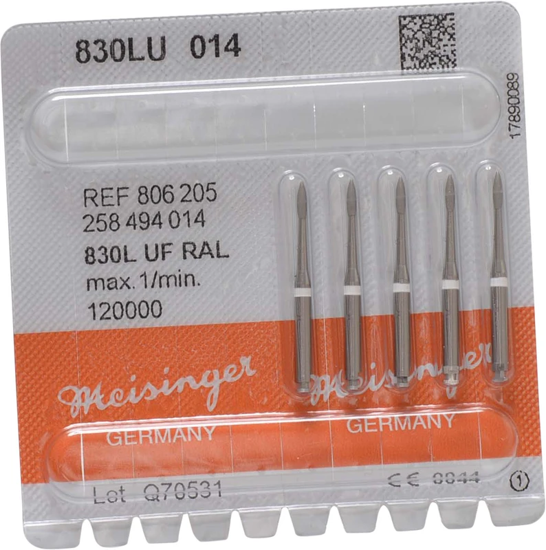 Diamanten 830  Packung  5 Stück weiß ultra fein, RA L, Figur 258, ISO 014