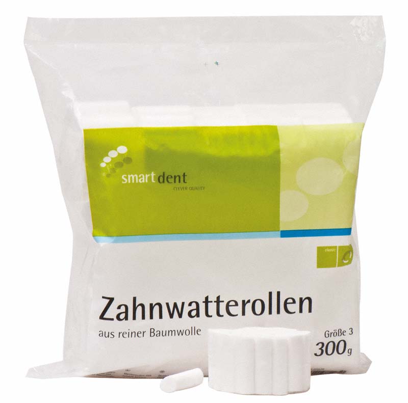 smart Zahnwatterollen  Packung  300 g Größe 3