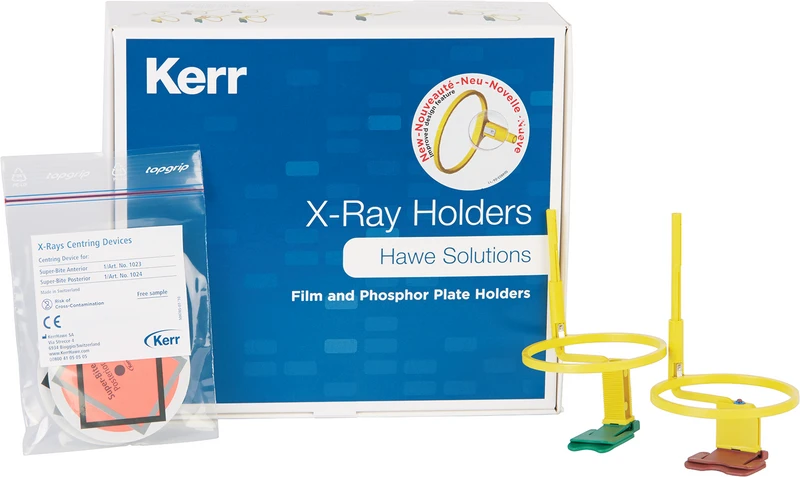 Super-Bite®  Sortiment  4 Filmhalter mit Ring (Anterior, Posterior), 2 Zentrierhilfen