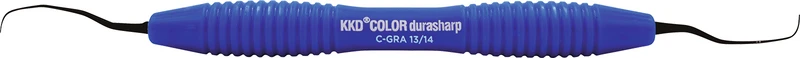 KKD® COLOR durasharp Gracey Kürette  Stück  Figur 13\14, für Präm.\Molaren, blau, mit Silicongriff
