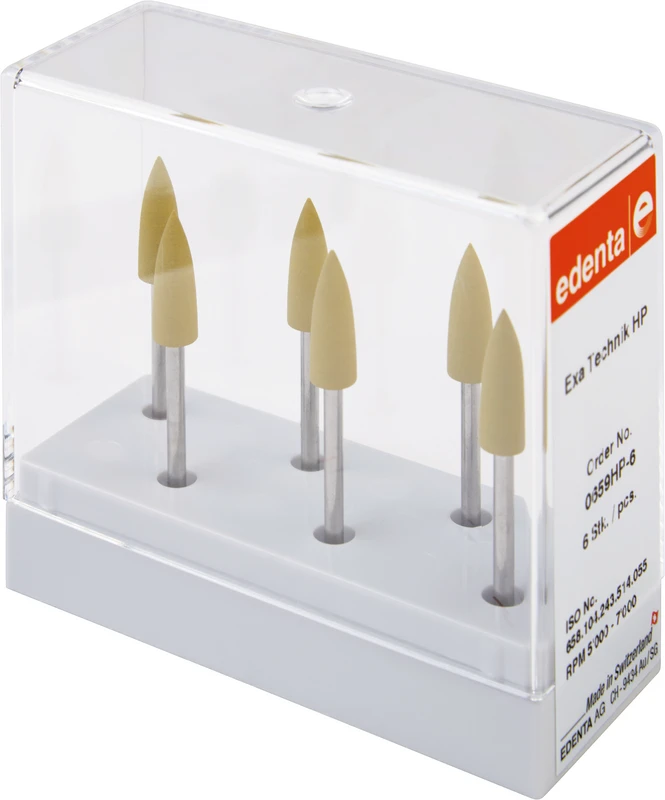 Exa Technique  Packung  6 Stück gelb fein, HP, Figur 243, 15,5 mm, ISO 055