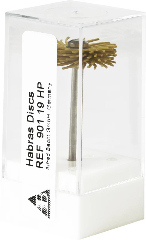 HABRAS Disc  Stück  19 mm gelb grob