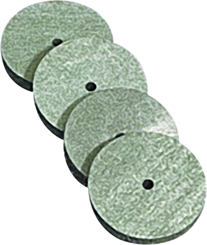 Gummipolierer  Packung  100 Stück grün, Scheibe, Ø 22 mm x 3,5 mm